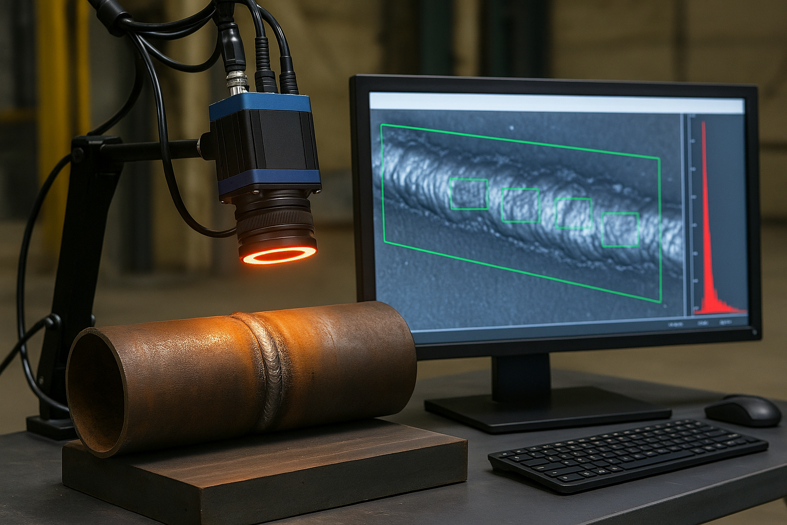 بازرسی با فناوری دروغ‌سنجی عیب (AI-driven Weld Defect Diagnosis)