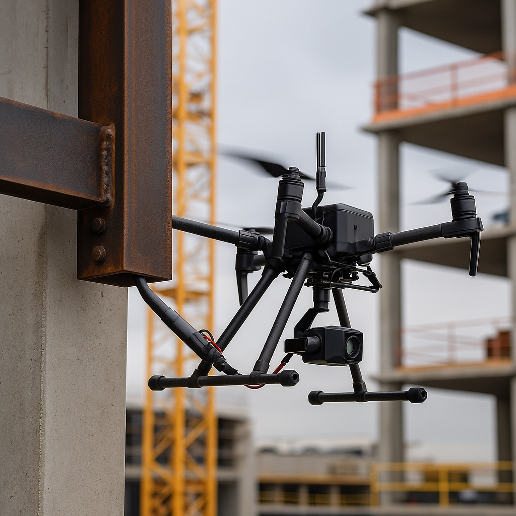 بازرسی جوش با ربات‌های پرنده (Drone NDT) برای سازه‌های مرتفع و صعب‌العبور